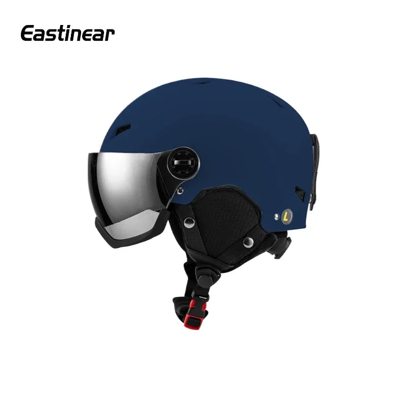 Casco de esquí Horntour, gafas de nieve para hombres en uno, casco de Snowboard antiimpacto para mujeres adultas, casco de seguridad para Snowboard, monopatín y esquí