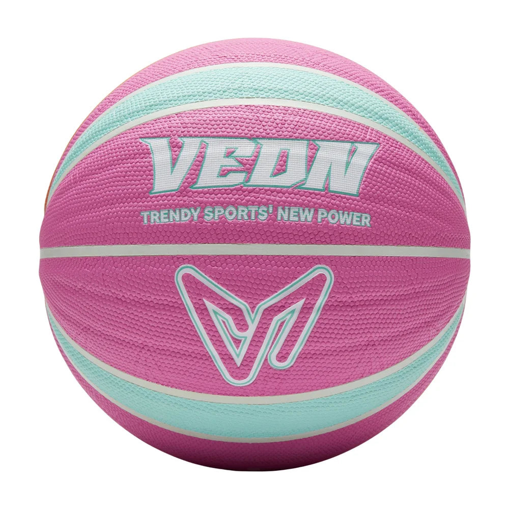 Veidoorn Baloncesto profesional de cuero PU Tamaño oficial 7 para juegos de interior/exterior Bola impermeable de agarre perfecto de alto rebote
