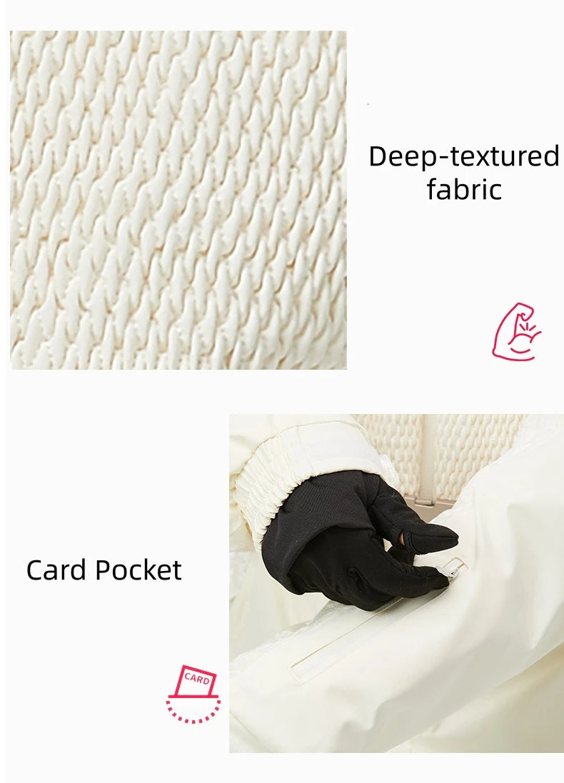 KUFUN-ropa de esquí para mujer, mono, impermeable, general, grueso, Snowboard, de una pieza, a prueba de viento, deporte de nieve, suelto, para adultos y adolescentes