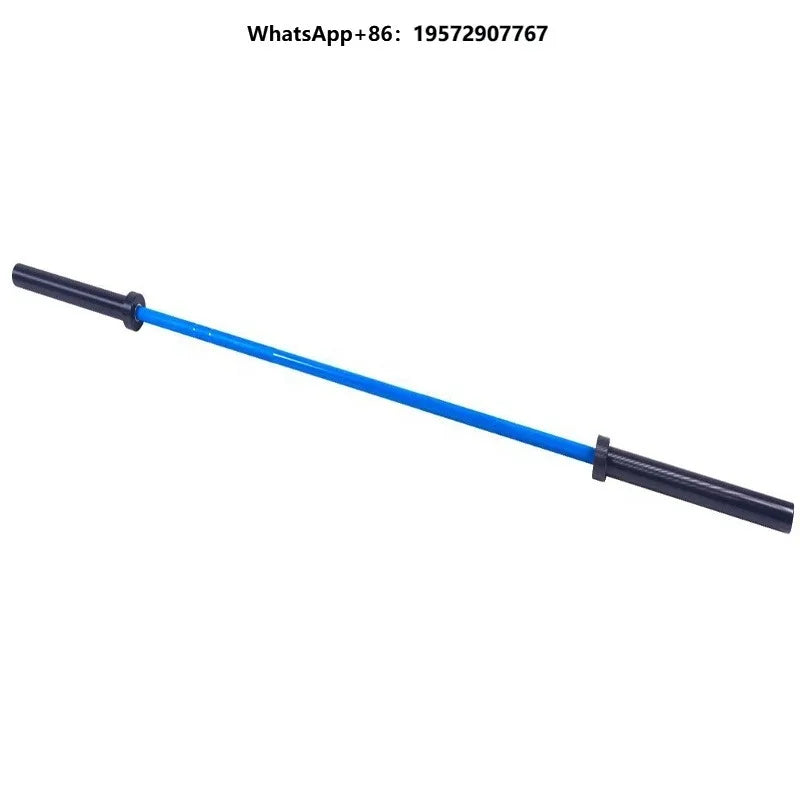 Barra de Pesas Cromada para Fitness, 220 cm, 20 kg, Barra de Acero