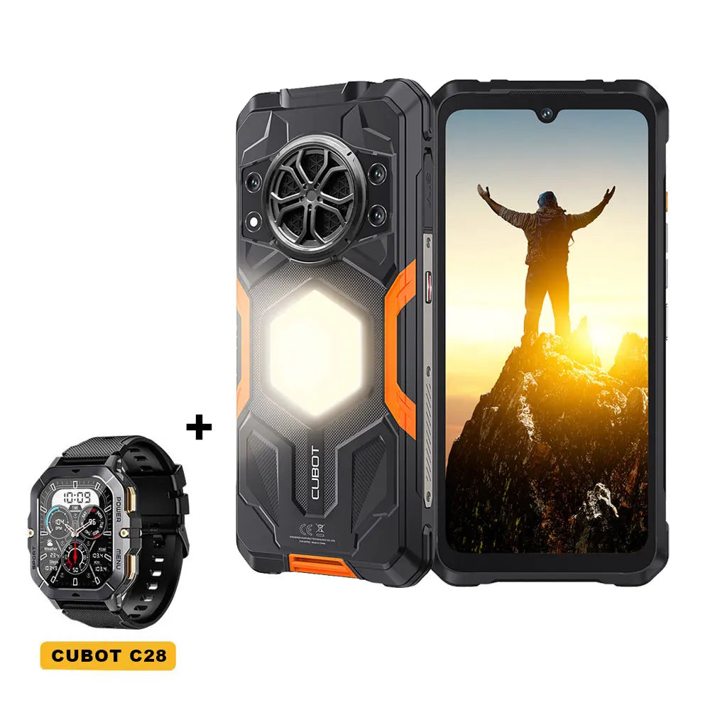 Android 15, smartphone Cubot King Kong Power 5, pantalla de 6.88" a 120Hz, batería de 15300mAh, 16GB de RAM (6+10) 128GB de ROM, MTK G100, altavoz de 5W