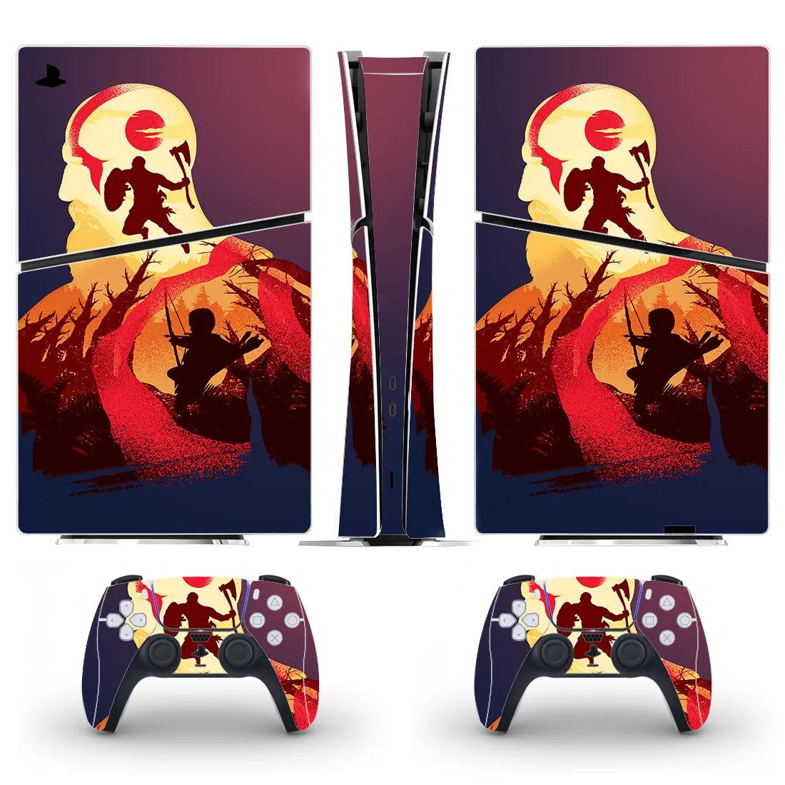 New Game PS5 Slim Digital Skin Sticker Decal Cover for Console and 2 Controllers PS5 Slim Sticker Vinyl