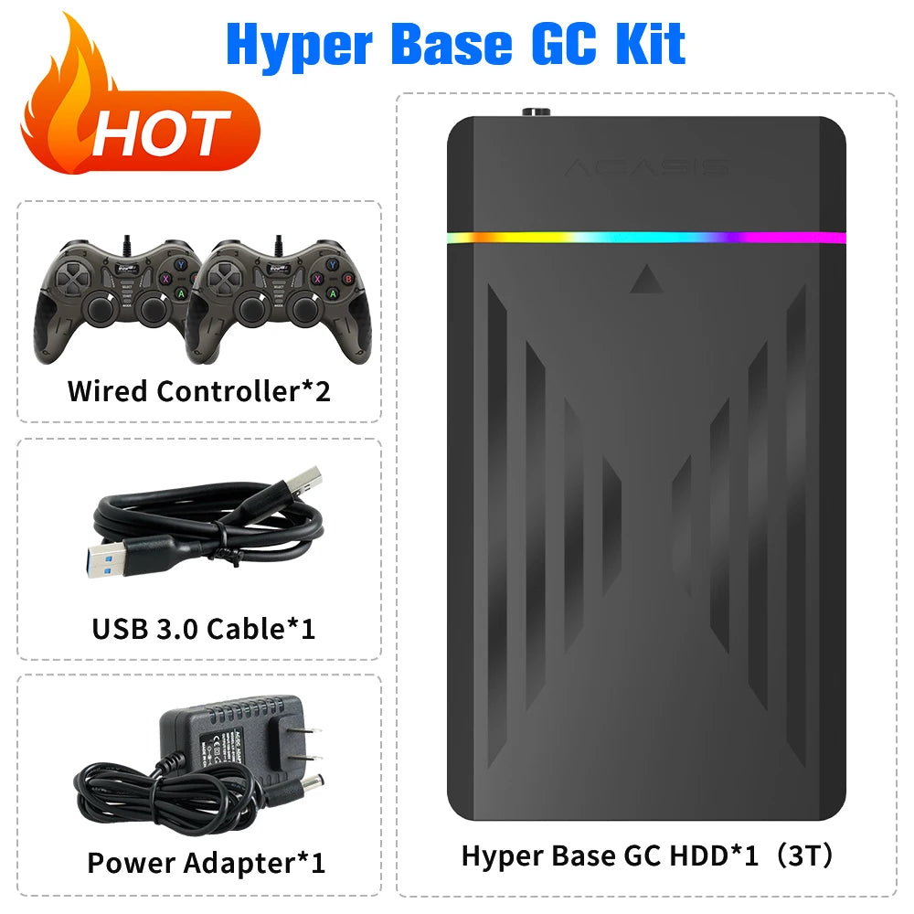 Retro Gaming HDD Retrobat&amp;Playnite&amp;Launchbox OS para PS4/PS3/PS2/PS1/SWITCH/N64/DC/WIIU 39 Emuladores para Windows con más de 17000 juegos