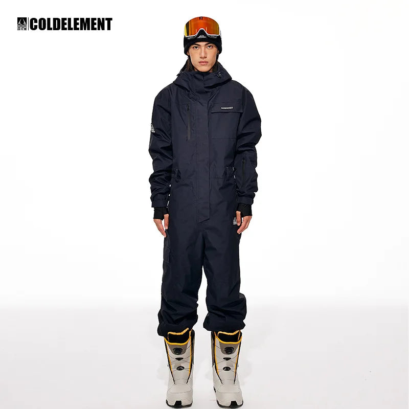 Traje de Esquí de una Pieza para Hombre y Mujer, Térmico, Impermeable, para Nieve, Overol para Snowboard, комбинезон горнолыжный женский