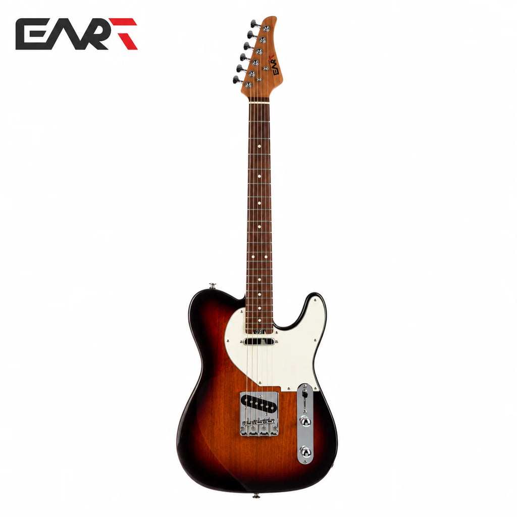 EART Guitarra EYP-TLC Eléctrica 6 Cuerdas Cuerpo Sólido Asado Bookmatch Caoba Traste de Acero Inoxidable Recién llegados
