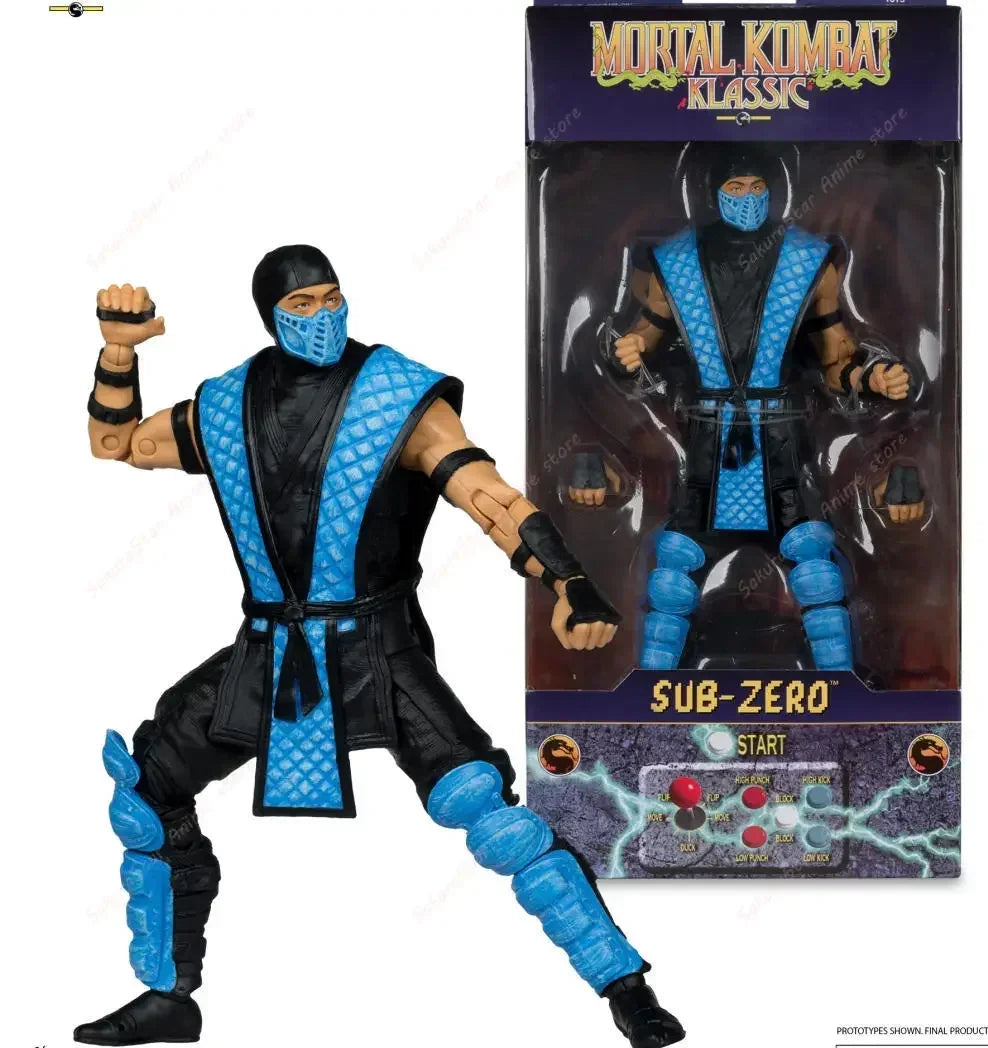 【En stock】Mortal Kombat Spawn Sub Zero Scorpion Kitana Liu Kang Figura de acción articulada de 7 pulgadas 17 cm Modelo de juguete coleccionable del juego