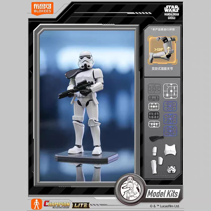 Nuevas Figuras de Acción Blokees Star Wars CHAMPION CLASS: Mandalorian, Grogu Lite, Mecha Din Djarin, Grogu, Bo Katan Kryze, Juguete Coleccionable de Regalo