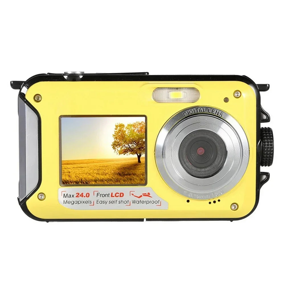 Cámara Digital impermeable antivibración 1080P Full HD Selfie grabadora de vídeo portátil para exteriores para grabación DV subacuática presente