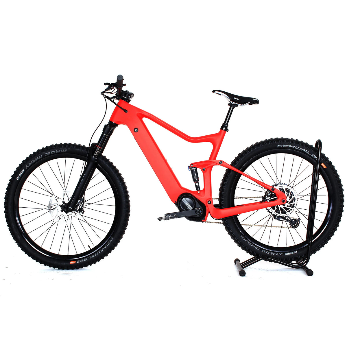 Bicicleta eléctrica de montaña para adultos ATV&UTVOurea Pro, suspensión completa de descenso, 29 pulgadas, motor central Bafang, cuadro de carbono, MTB.