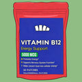 Parches transdérmicos de vitamina B12 - Suplemento para energía, metabolismo y apoyo a la salud del sistema nervioso, 30 parches