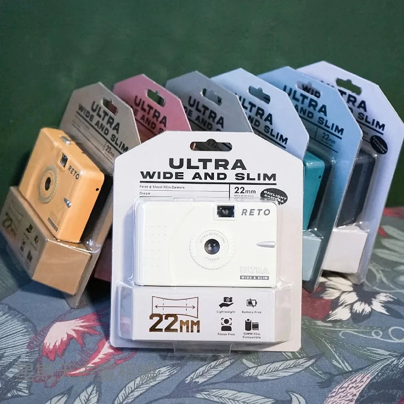 Cámara de película 135 RETO Ultra ancha y delgada Cámara de película de 135 puntos y disparo Cámara de película reutilizable de ángulo ultraancho de 22 mm