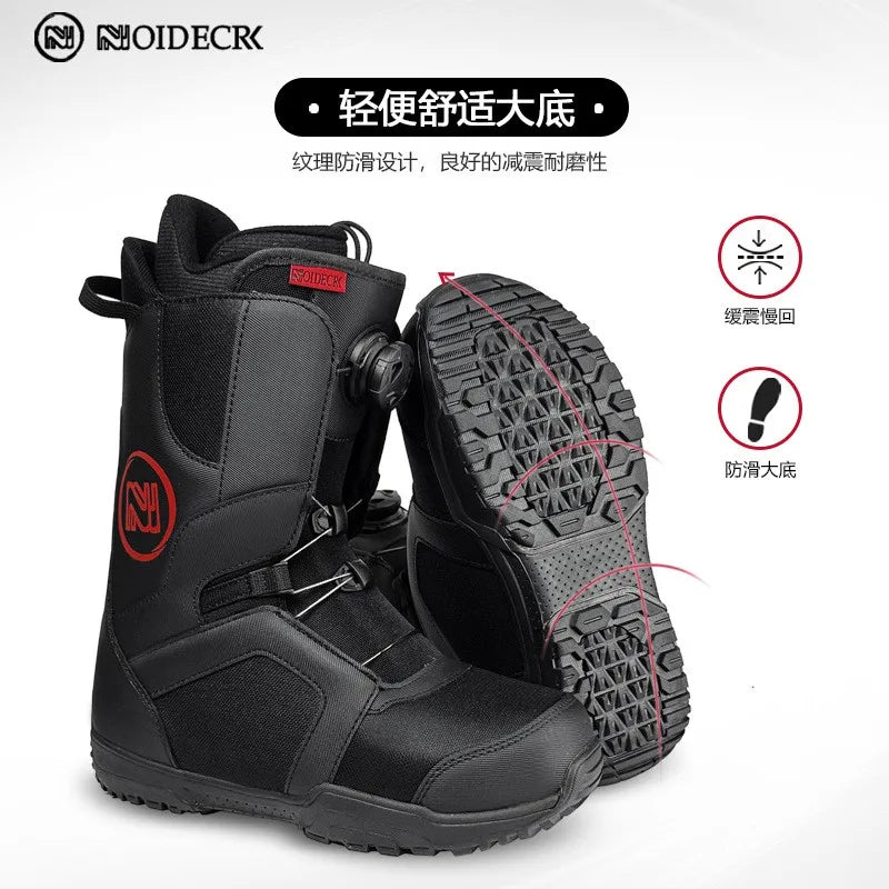 Raquetas de Nieve con Hebilla de Acero de Fácil Colocación, Zapatos de Snowboard Suaves y Sedosos para Navegación Fácil en la Nieve, Botas de Esquí