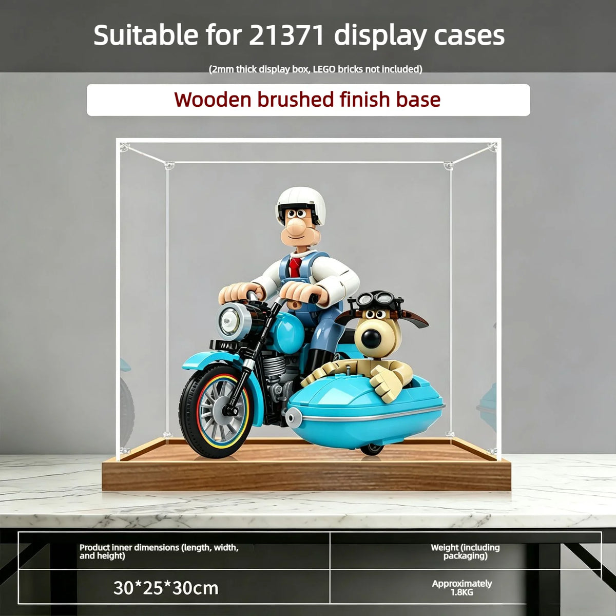 Vitrina de acrílico de 3 mm para LEGO 21371, caja de almacenamiento, organizador de acrílico transparente para 21371, caja de exhibición para modelos coleccionables