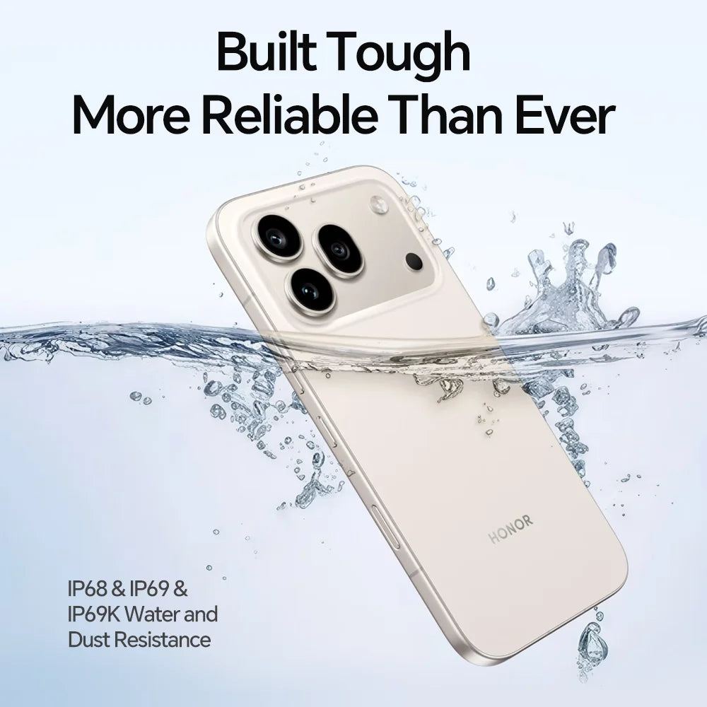 Smartphone Honor 600 Pro 5G Versión UE Snapdragon 8 Elite Pantalla AMOLED de 6,57” 6400 mAh Supercharge 80 W Inalámbrica 50 W 12 GB+512 GB 200 MP IA Ultra Night Diseño Unibody de Metal eSIM Botón IA NFC