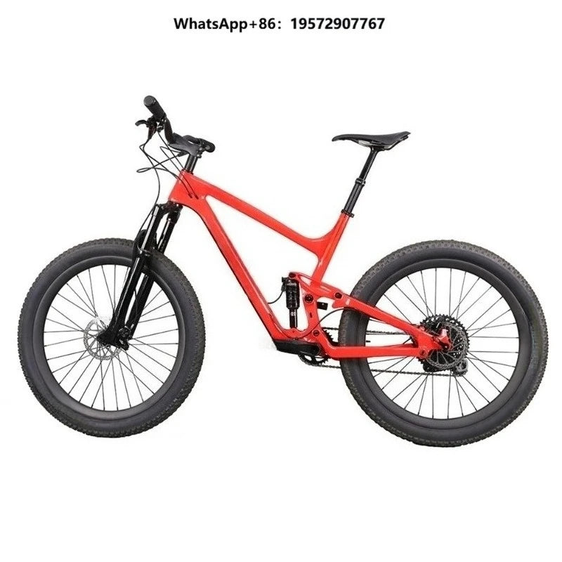 Bicicleta de montaña de fibra de carbono ultraligera, con suspensión y cambios, de 24, 26, 27.5 y 29 pulgadas para adultos