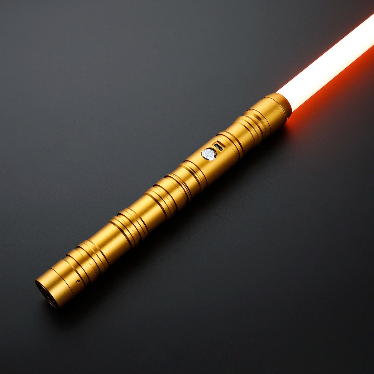 Sable de luz para duelo intenso DamienSaber Xeno3.0 con Bluetooth, swing fluido sensible, cambio de color infinito y 34 fuentes de sonido