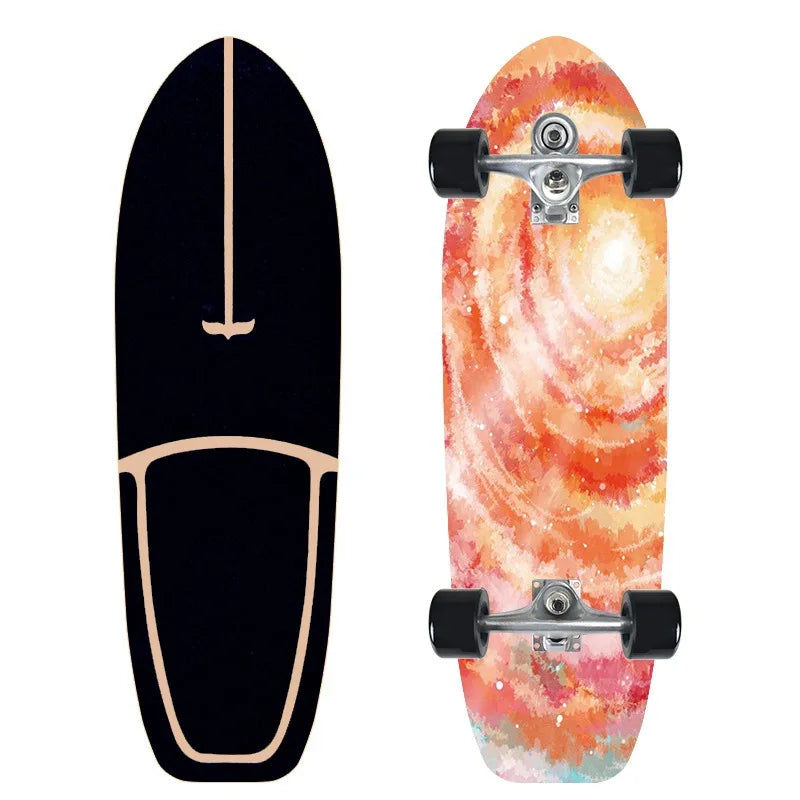 Monopatín de surf individual CX7 de arce para carving, cruiser, longboard, para pumping, deportivo y genial