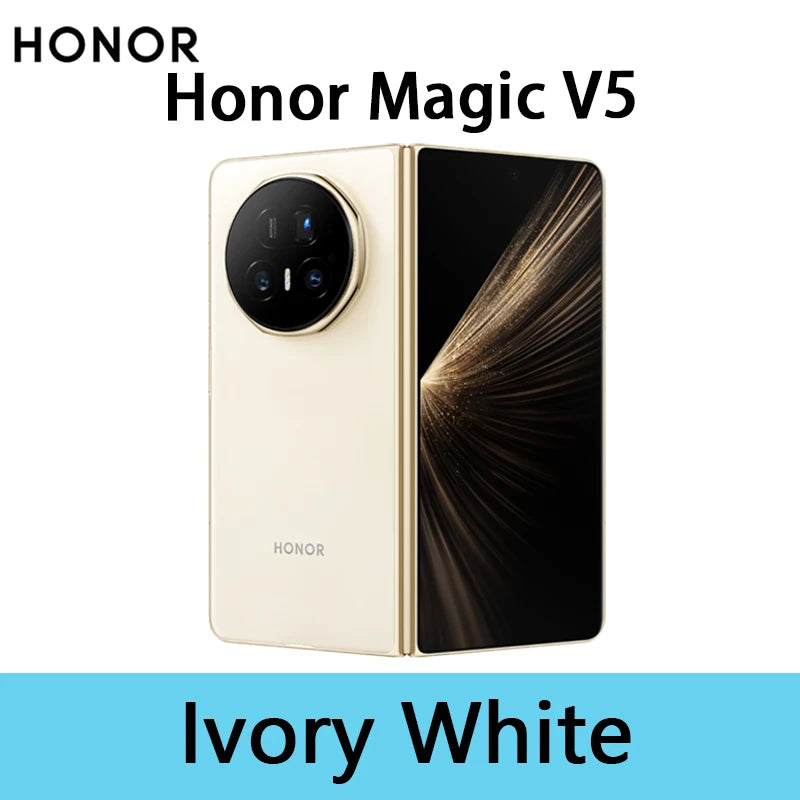 Smartphone HONOR Magic V5 Versión Global Original 5G, pantalla OLED Dual HDR, Snapdragon 8 Elite, 5820mAh, 7.95", SuperCharge 66W