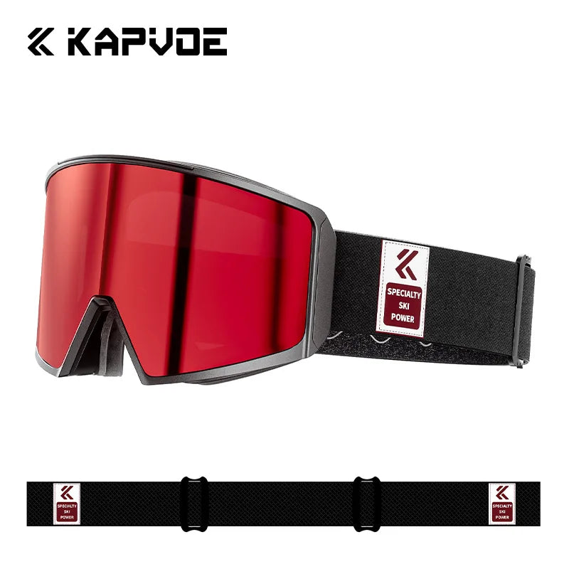 KAPVOE-Gafas de esquí para hombre y mujer, lentes para Snowboard, esquí de montaña y deportes de nieve