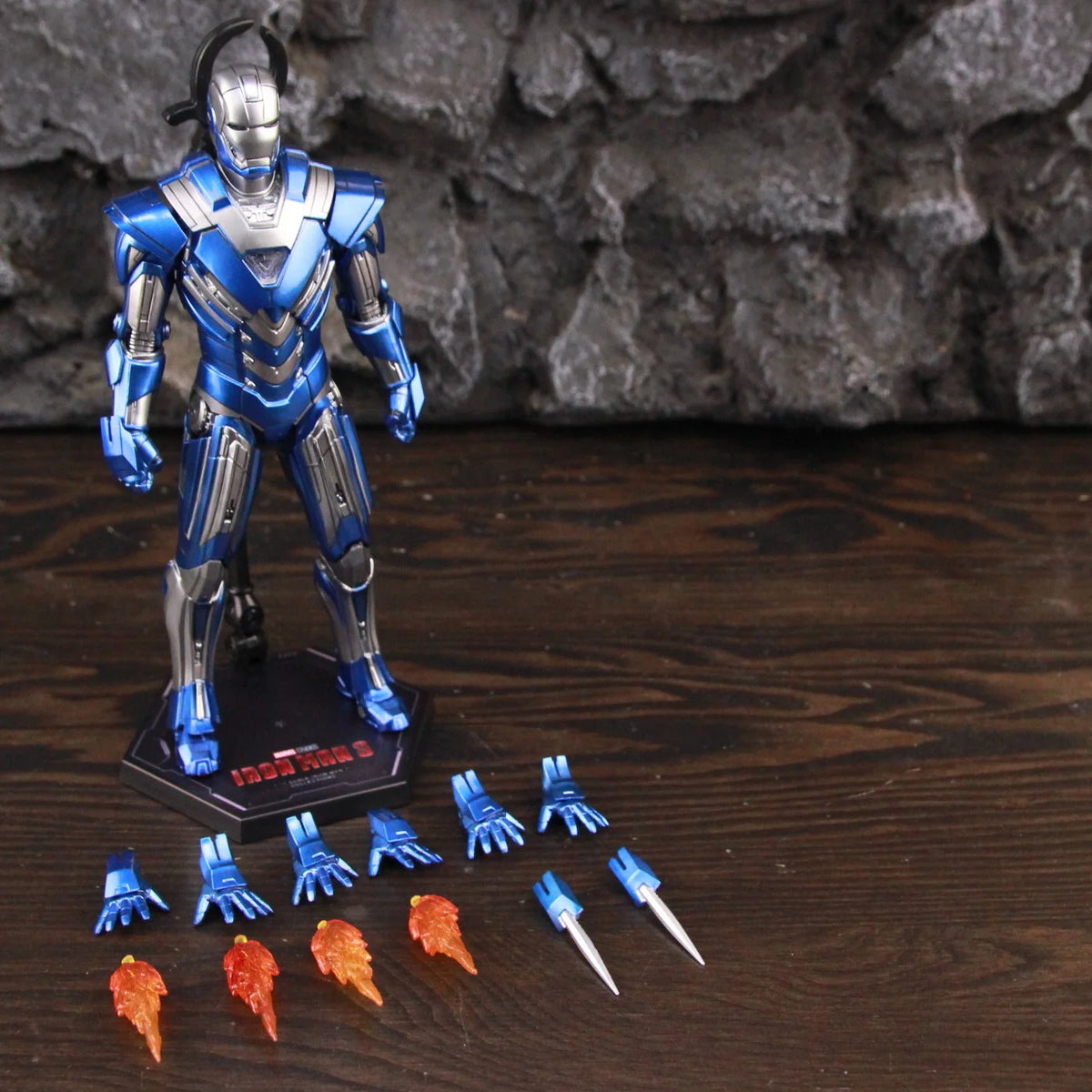 ZD Toys Marvel Iron Man MK46 MK45 MK1 MK2 MK3 MK4 MK5 MK6 MK7 MK33 MK17 7 "Figura de acción de película Iron Mark 1 2 3 4 5 6 7 Leyendas