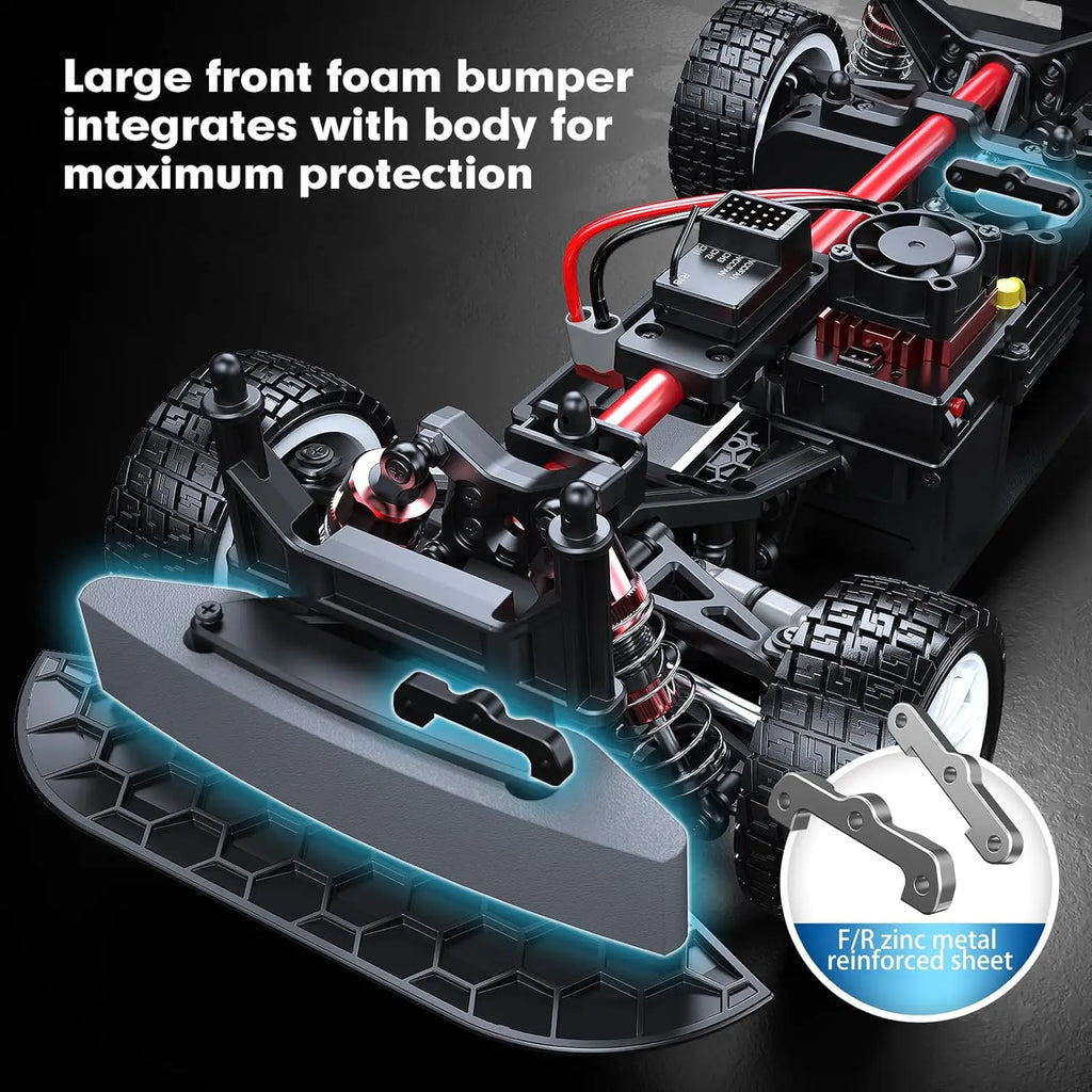 HYPER GO 1/14 MJX 14303 Auto RC 2.4G de Alta Velocidad, Camioneta de Rally, Hyper Go sin Escobillas 4WD Todoterreno, Auto RC para Adultos y Niños