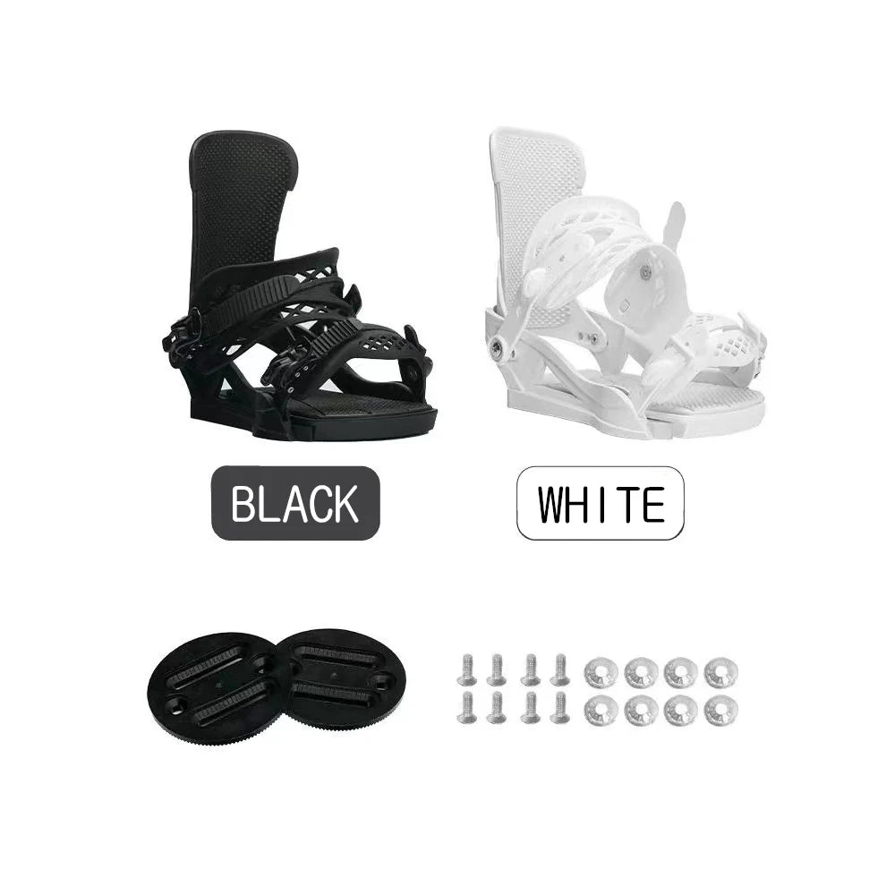 Fijaciones de snowboard Base cómoda y amortiguadora de encuadernación envuelta totalmente ajustable 3D