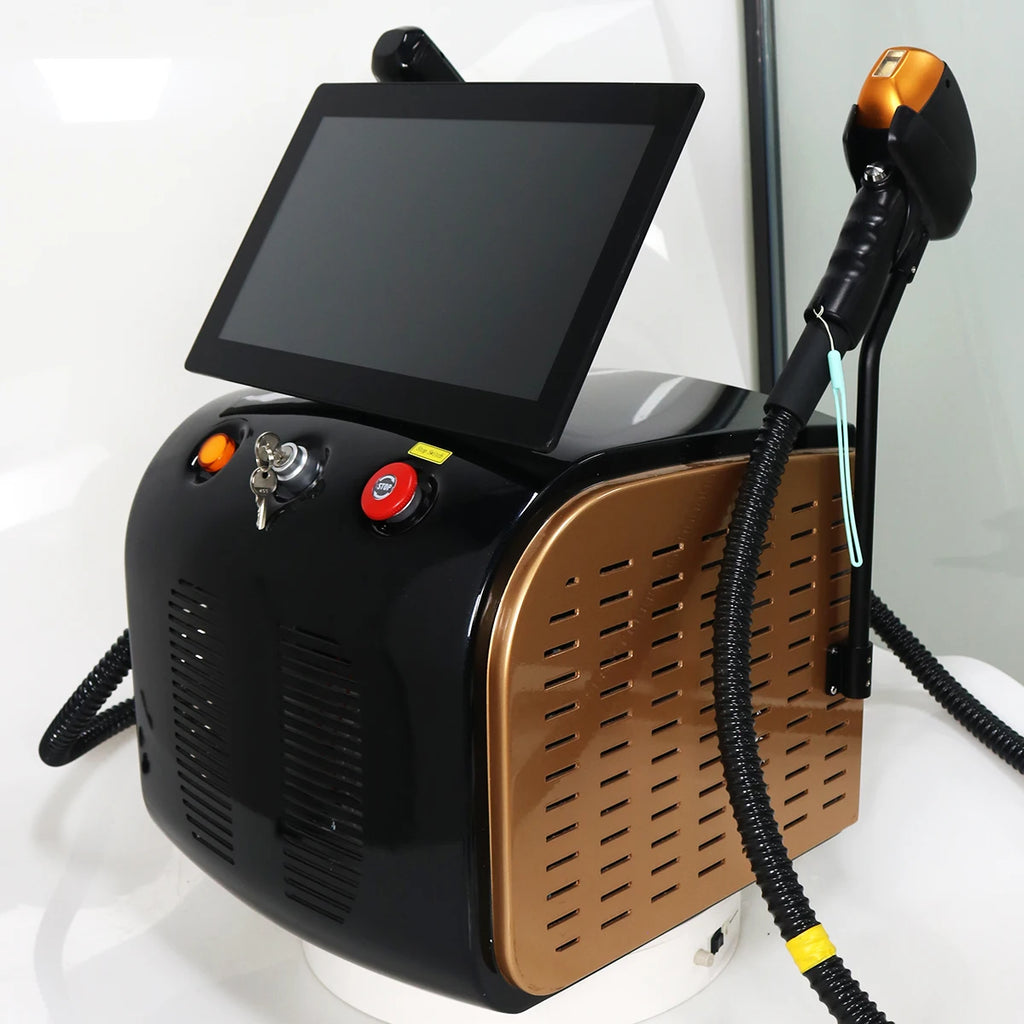 Máquina de Depilación Láser de Diodo 2 en 1 de 5000W y 10 Barras, Láser Pico ND YAG para Eliminación de Tatuajes y Cejas