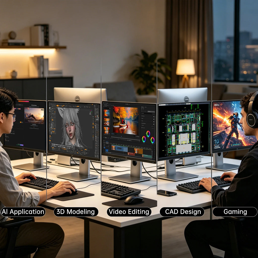 PC para juegos con refrigeración líquida MSECORE, AMD Ryzen 9 9950X3D, tarjeta gráfica RTX5070, memoria DDR5, doble SSD NVMe M.2, WiFi6E, BT5.3, LAN 2.5G, 8K
