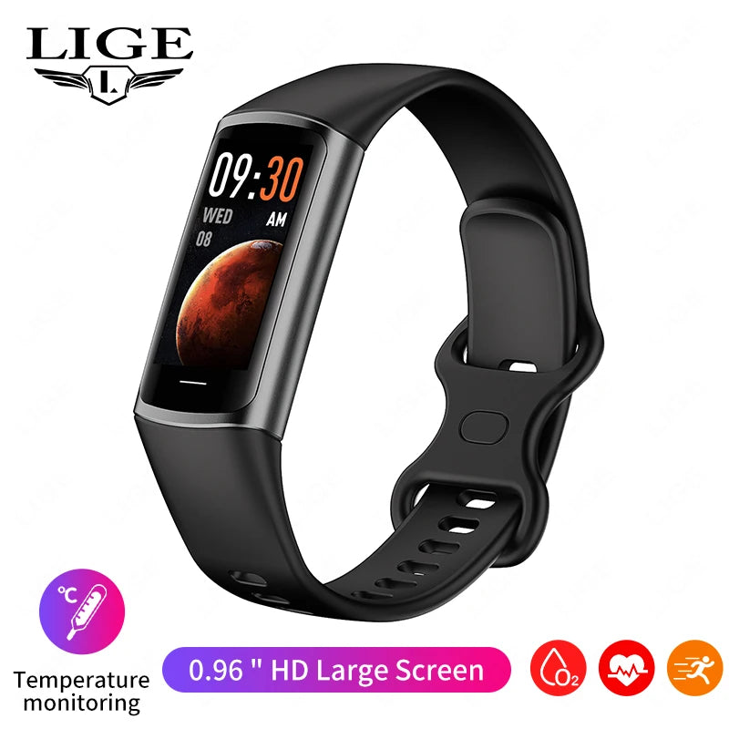 Nueva pulsera deportiva, monitor de fitness, rastreador de salud, banda inteligente, conexión telefónica, resistente al agua, reloj inteligente con monitor de frecuencia cardíaca para Android e iOS