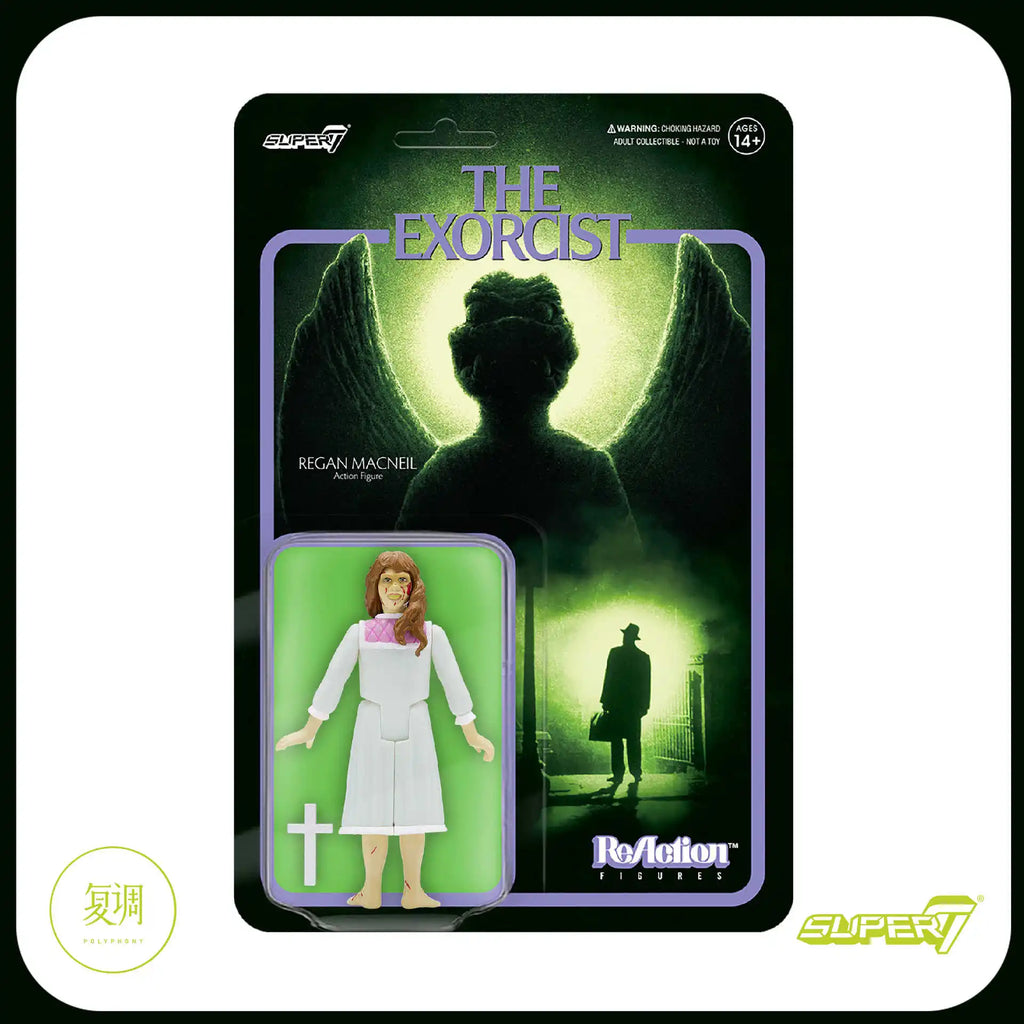En Stock Super7 el exorcista reacción Regan figura de reacción película colección de juguetes de terror muñeca de regalo Halloween cumpleaños