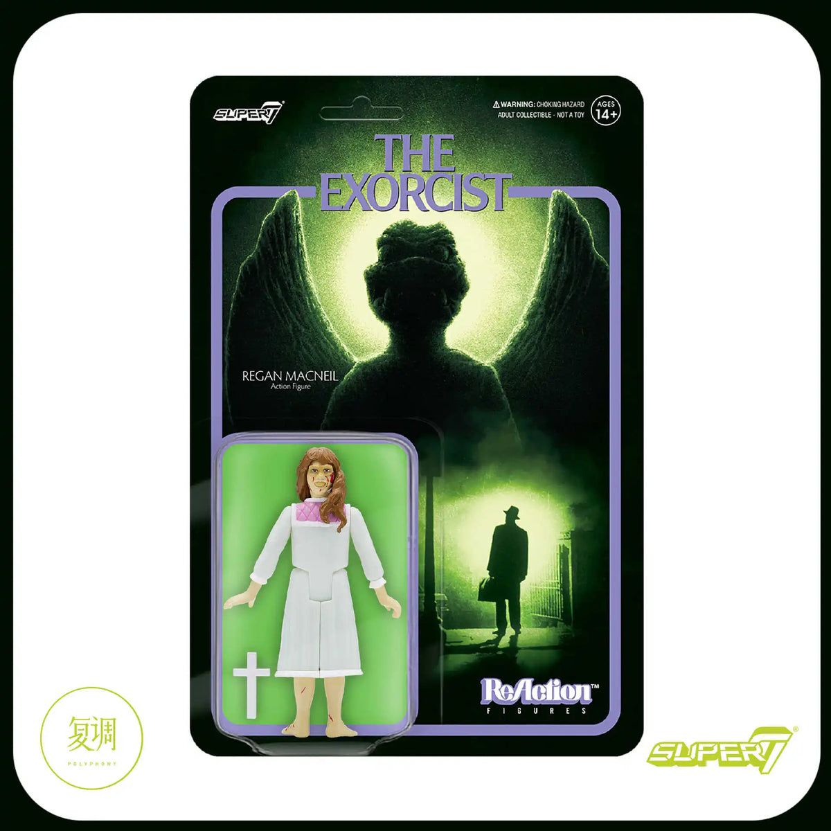 En Stock Super7 el exorcista reacción Regan figura de reacción película colección de juguetes de terror muñeca de regalo Halloween cumpleaños