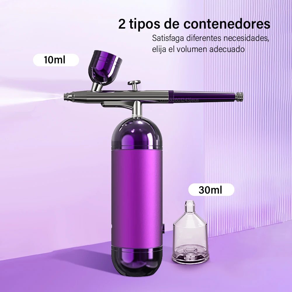 Aerógrafo para uñas con compresor, aerógrafo portátil para decoración de uñas, pintura, pasteles y manualidades. Kit de aerógrafo y compresor portátil para decoración de uñas.