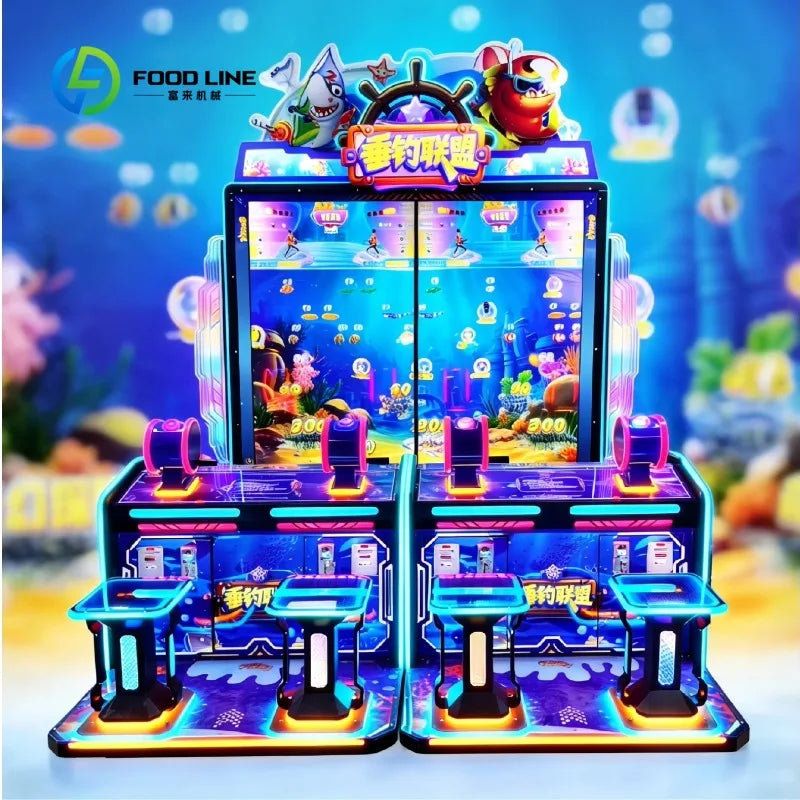 Máquina de Juegos Recreativos Comercial Personalizada, Operada con Monedas, para 4 Jugadores, Rectangular, Metálica, para Interiores, Grande, Personalizable, Electrónica