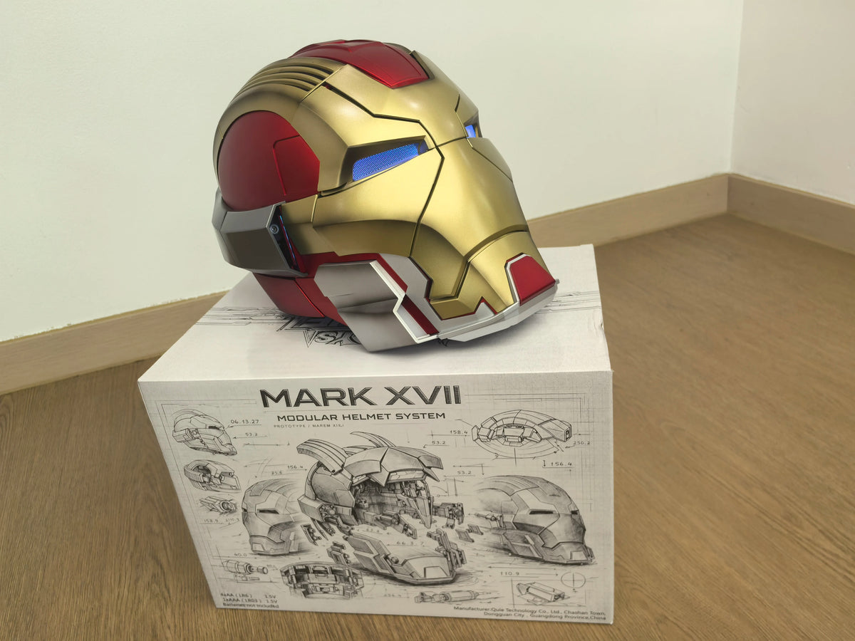 Casco de Iron Man MK5 Pro Max, Versión con Control por Voz, Función de Apertura y Cierre Automático, Exhibición Impresionante, Regalos Coleccionables Premium