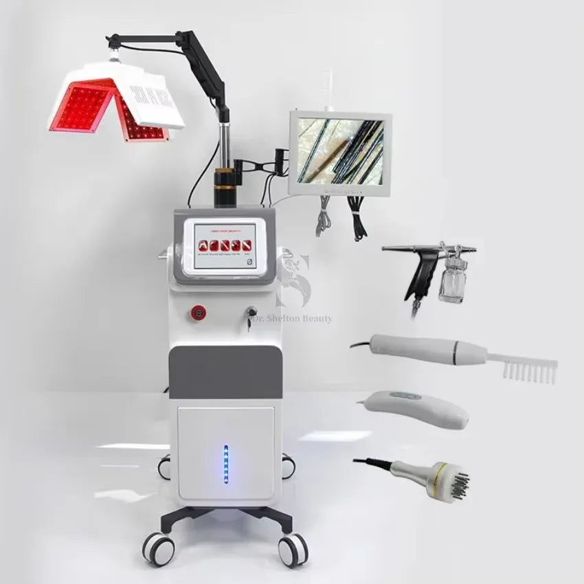 Máquina de Tratamiento para el Crecimiento del Cabello, Anticaída y Tratamiento de la Alopecia Areata, para Salones de Belleza, de Fácil Uso