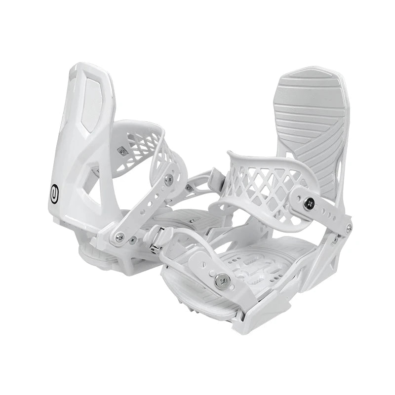 Fijaciones para Snowboard U-1 Pro All Mountain - Correas con Hebilla de Clip Ajustable, Materiales Híbridos, 5 Niveles de Dureza de la Placa Trasera, Tornillo