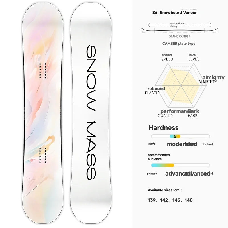 Venta de Fábrica, Snowboard Profesional con Diseño Personalizado, Fibra de Vidrio, ABS, Sándwich, Álamo, para Mujer y Hombre, Esquí de Invierno, Todo Terreno, Twin-tip