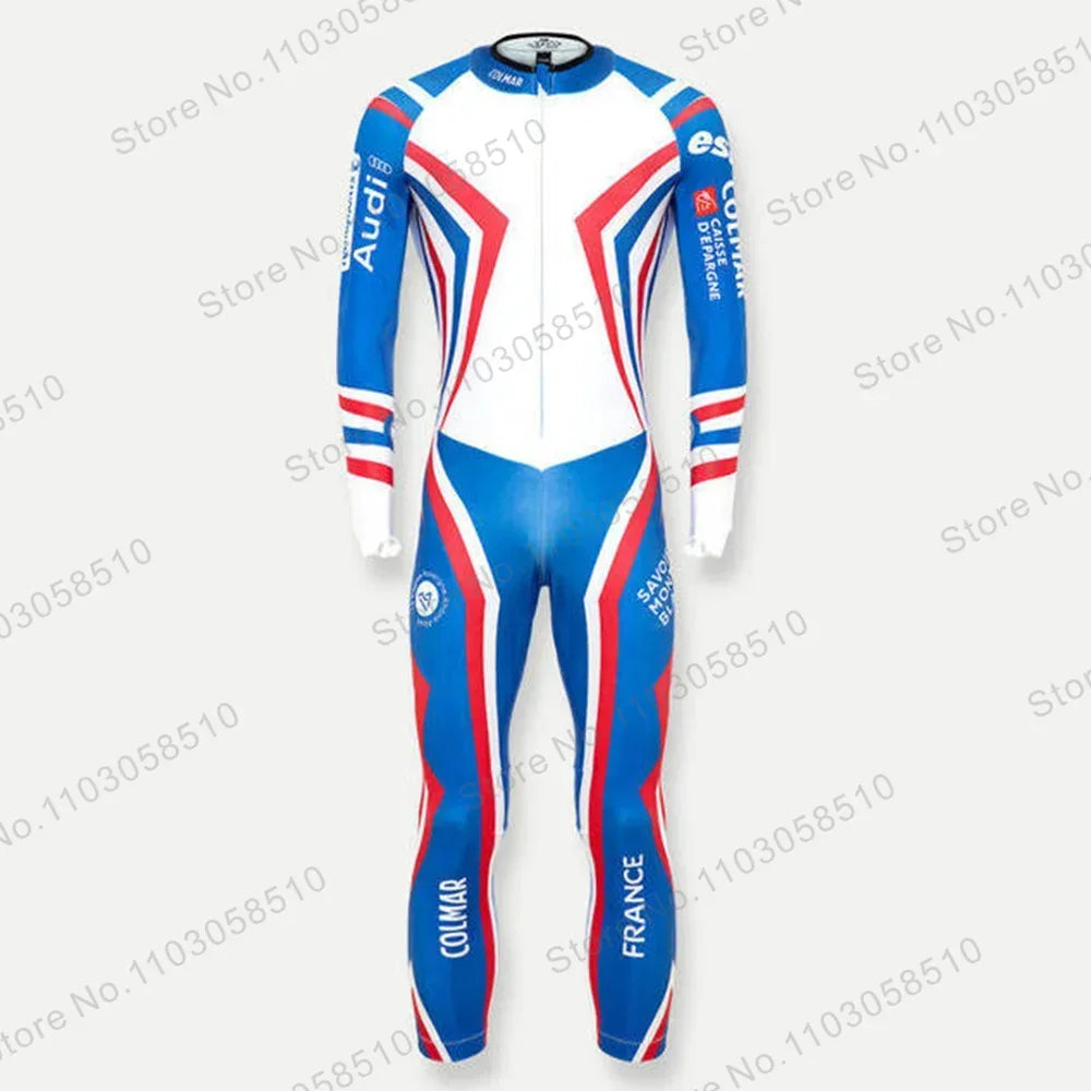 Traje de carrera de rendimiento GS para hombre, monos con bridas de invierno, trajes de esquí de una pieza, mono de Snowboard, deporte sin relleno