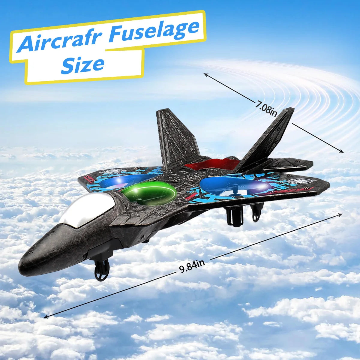L0712 RC avión 2,4G Avión de Control remoto helicóptero con detección de gravedad planeador con luchadores de espuma EPP ligeros para niños