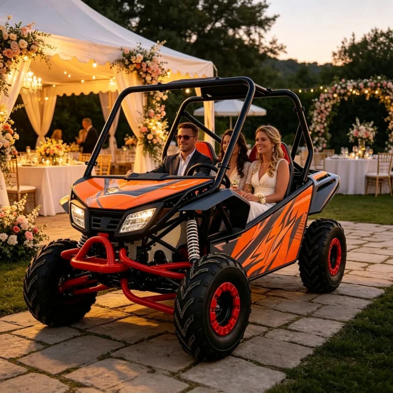 Buggy Todoterreno de Alto Rendimiento 4x4 ATV Quad con Suspensión Reforzada para Carreras Extremas en Dunas de Arena, Personalizado