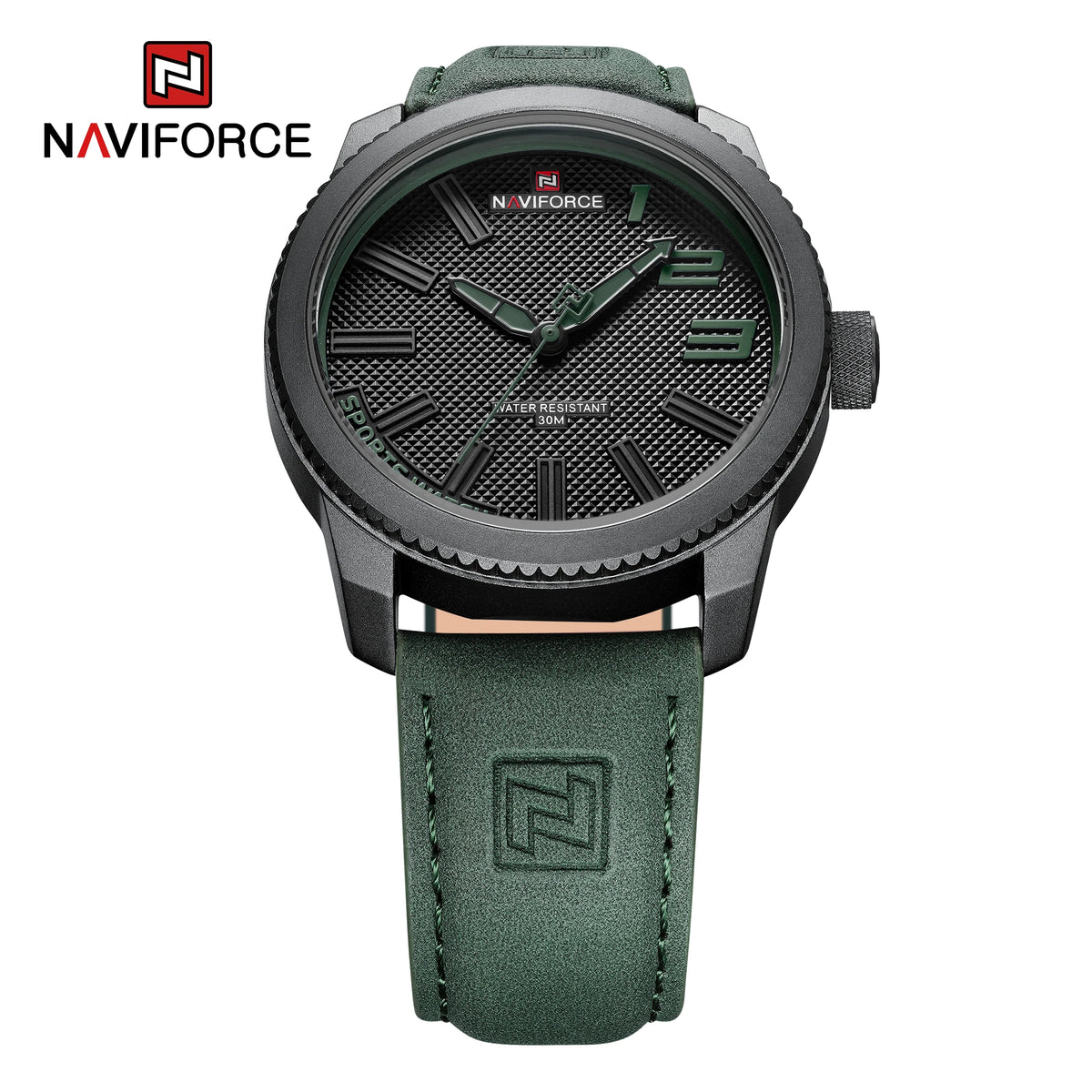Relojes de pulsera de cuarzo simples para hombre NAVIFORCE con correa de piel, resistentes al agua, diseño deportivo y de negocios, Relogio Masculino