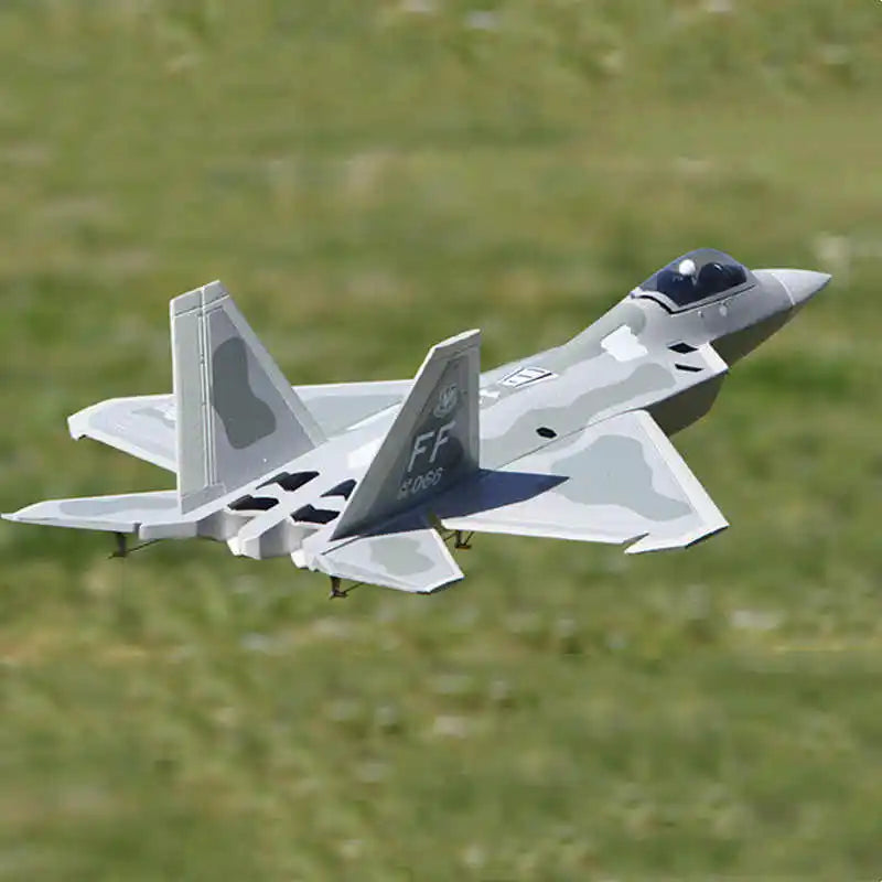 Avión teledirigido F22 V2 Raptor, modelo de combate con conductos de 6 canales y 50mm, aviones acrobáticos 3D rentables, ala fija mejorada