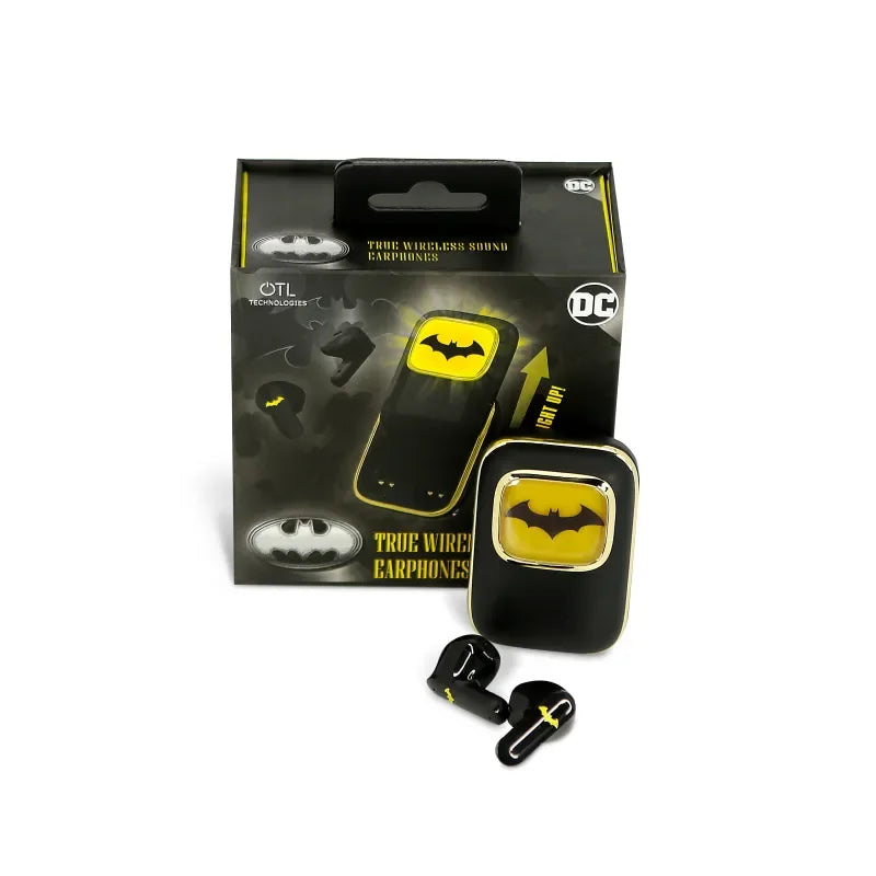 AURICULARES INALÁMBRICOS BATMAN DARK KNIGHT CON ESTUCHE DE CARGA DESLIZANTE Y LUZ LED OTL Technologies