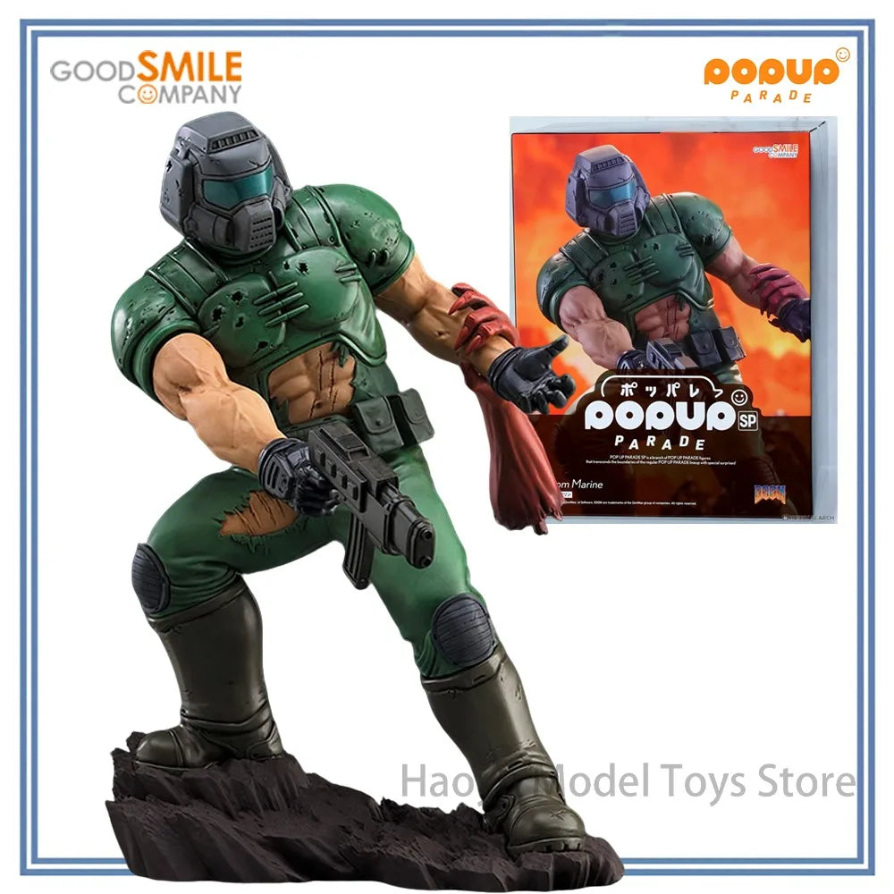 【HY】100% Original en Stock Good Smile Company POP UP PARADE SP Doom Marine (DOOM) Figura de Anime Modelo Coleccionable Decorativo