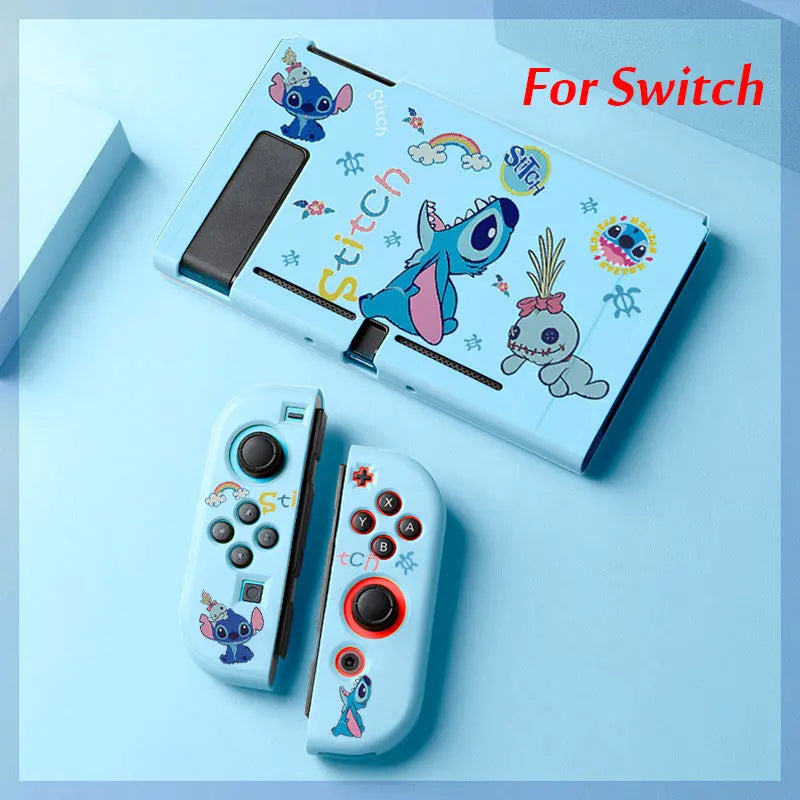 Funda de dibujos animados de Anime para Nintendo Switch Oled, consola de juegos Joy Con, carcasa protectora de silicona TPU suave, accesorios