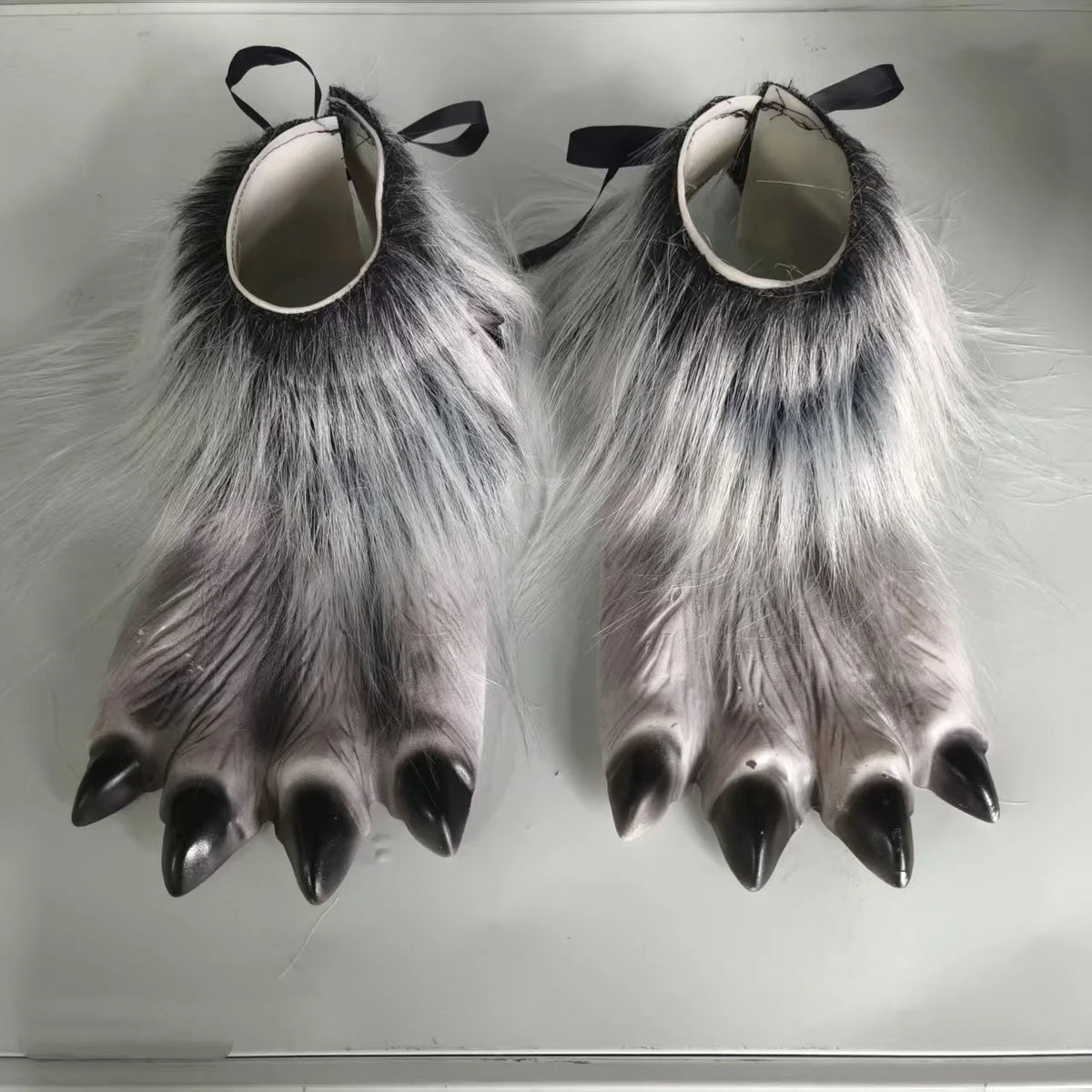 Kit de Disfraz de Cosplay de Hombre Lobo Talla Única para Halloween, Máscara de Lobo de Terror, Garras, Guantes, Disfraz para Juego de Roles, Broma, Fiesta de Cosplay