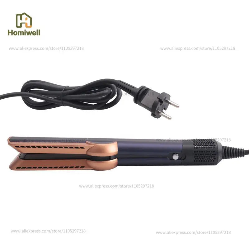 Secador de Pelo y Plancha de Pelo 2 en 1 Profesional, Herramienta de Peinado Eléctrica con Enchufe Europeo para Uso en Casa o Salón