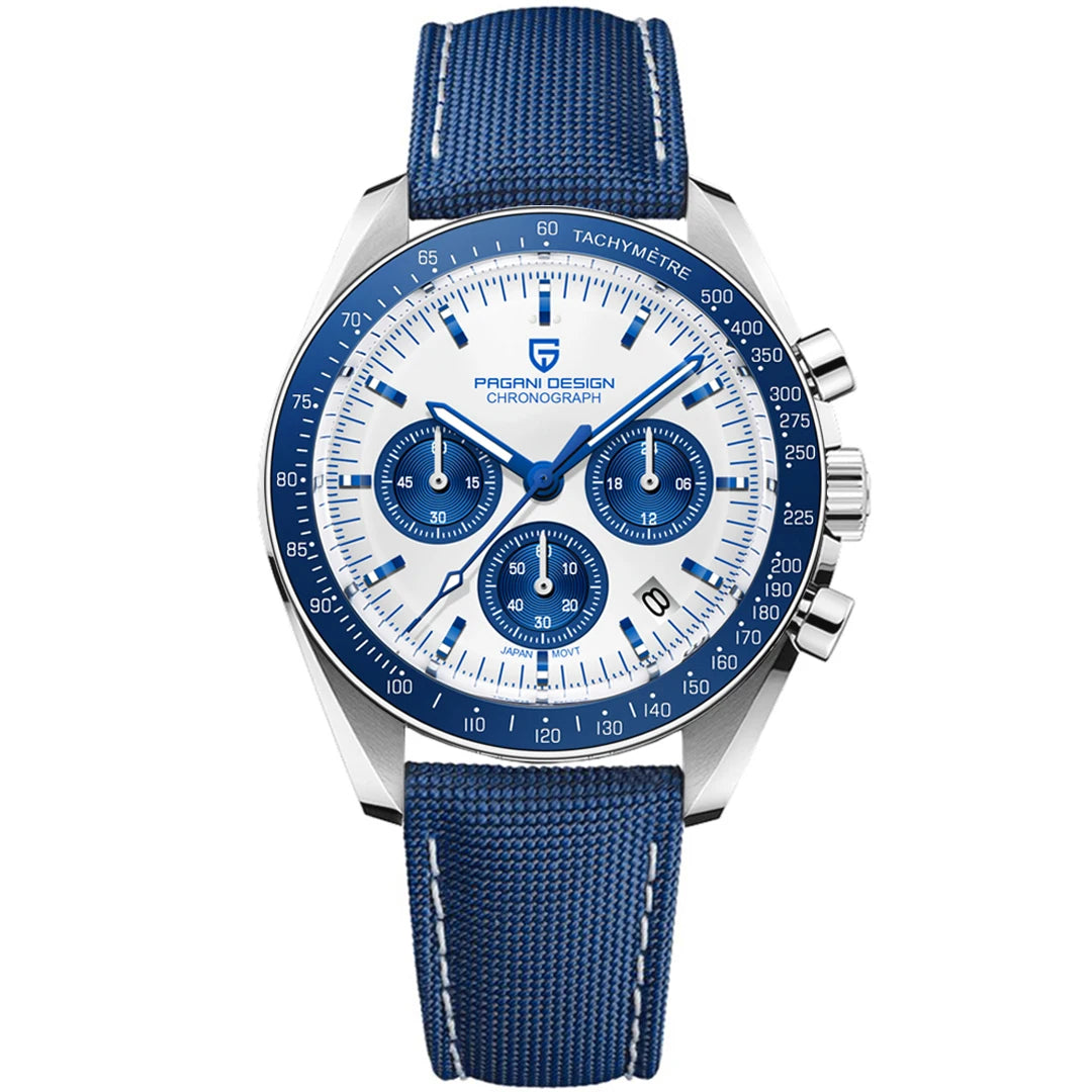 Relojes PAGANI DESIGN Moon 2026, nuevo reloj de cuarzo de lujo para hombre, cronógrafo con fecha automática, cristal de zafiro AR, reloj de pulsera resistente al agua 100M