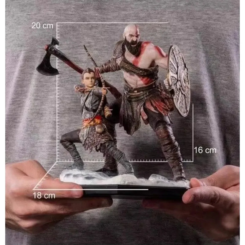 Oferta especial: Figura de acción coleccionable de PVC de Kratos y su hijo Atreus de 20 cm de IRON Game God of War 4, de Mol Toys, para regalo, disponible ahora