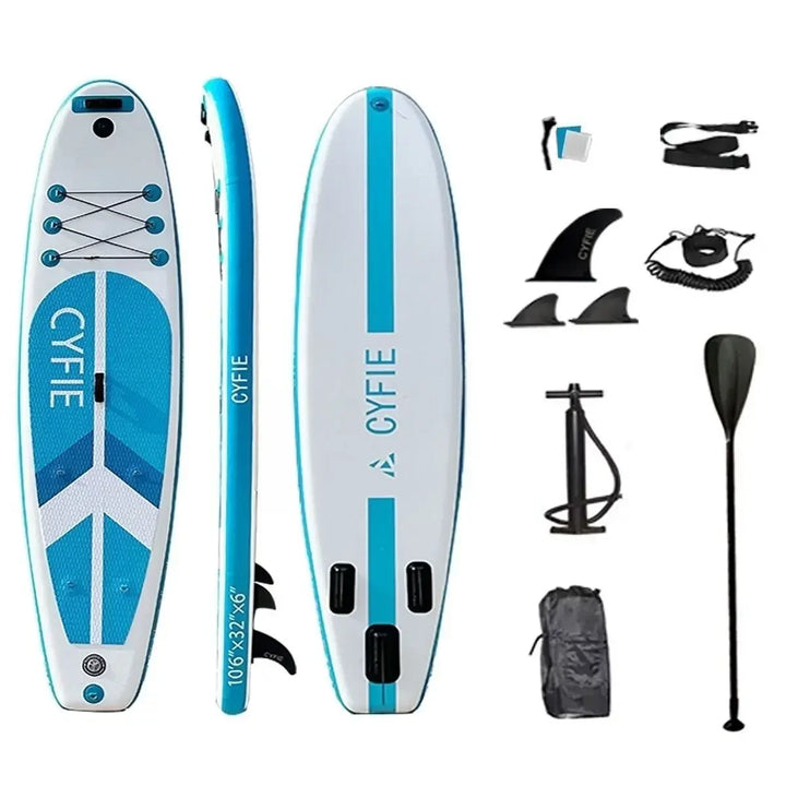 Tabla de Paddle Surf Plegable SUP, Tabla de Paddle Doble Ancha, Tabla de Paddle Inflable Ancha para Adultos, Individual